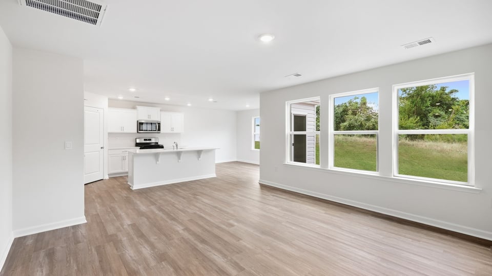 Living room with windows.