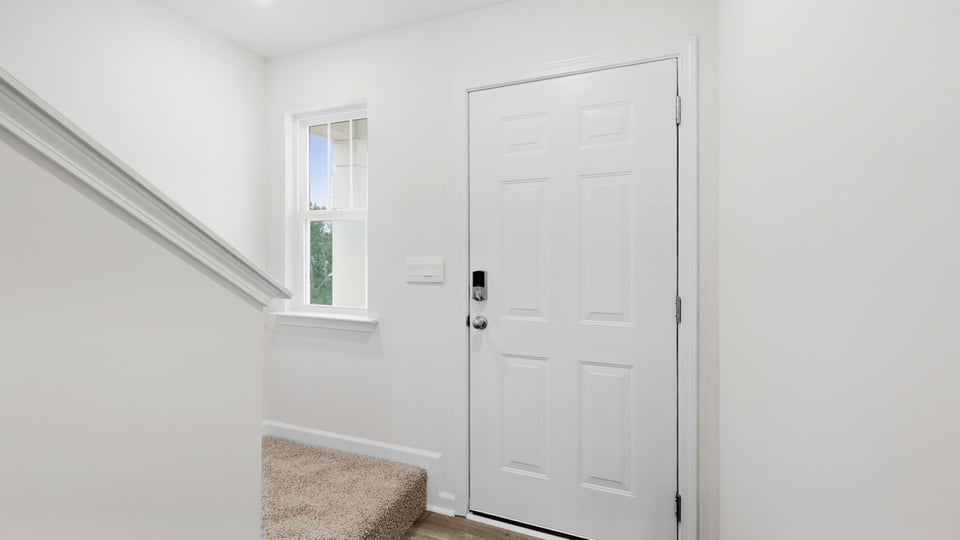 View of front door.