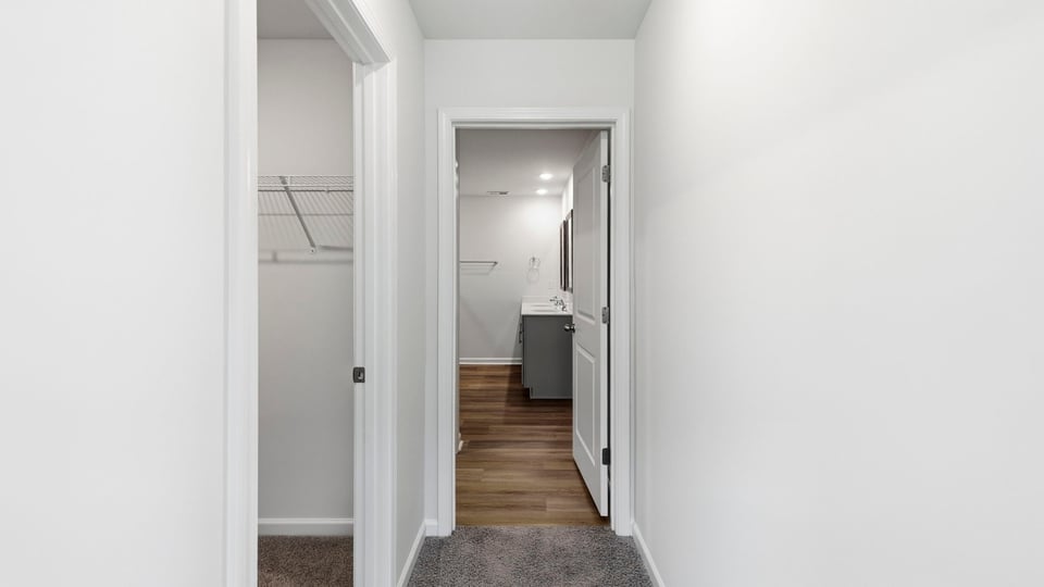 Hallway into home.