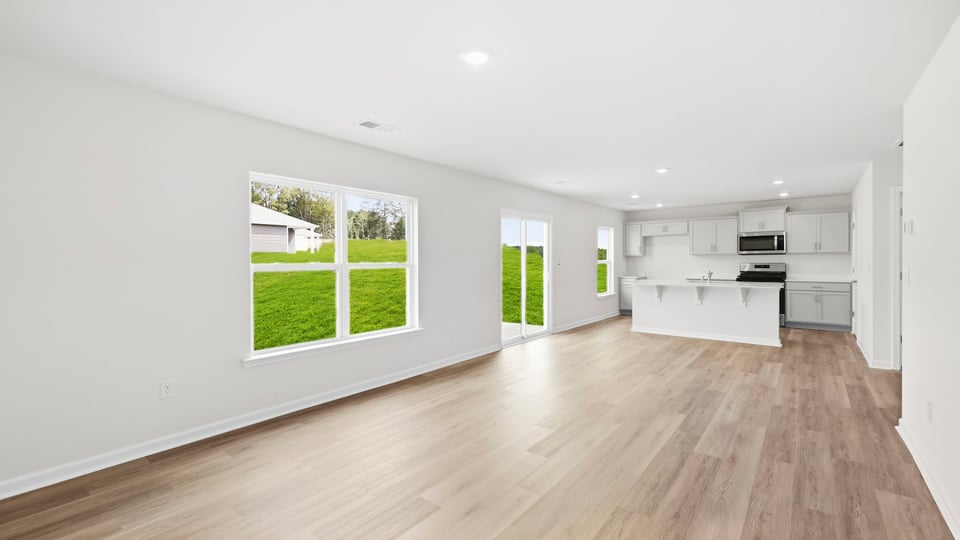 Living room with windows.