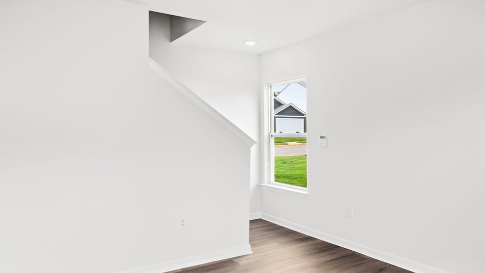View of stairs to bedroom.