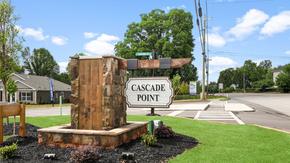 Monument sign of cascade point.