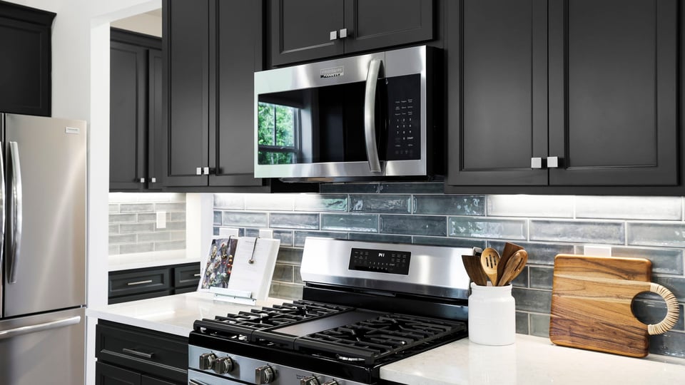 Kitchen with island.