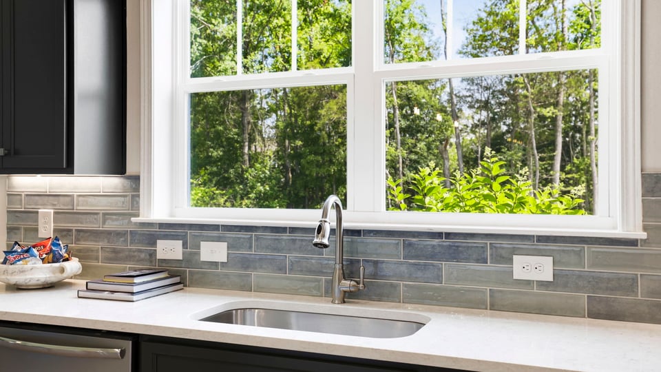 Kitchen with island.