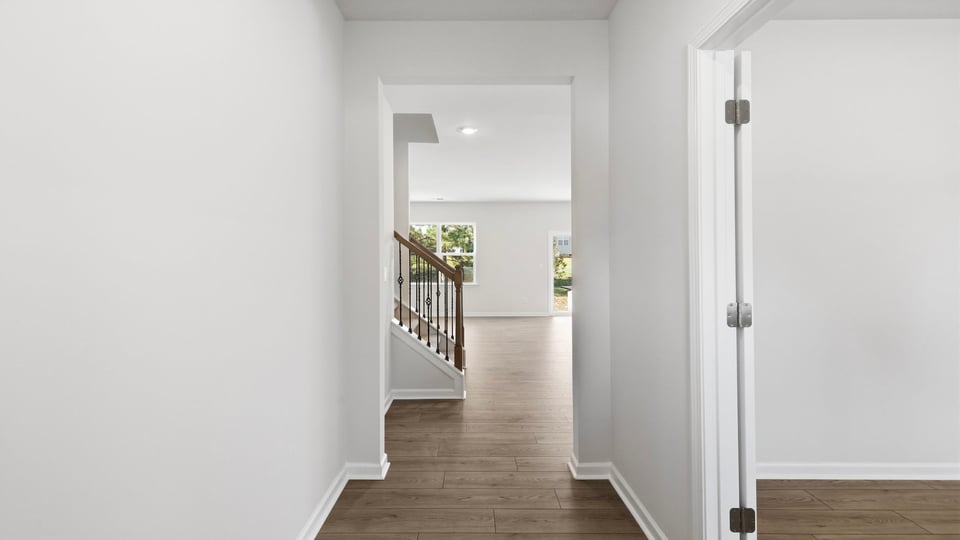 Hallway into home.