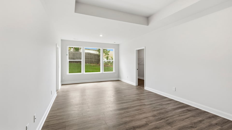 Bedroom with windows.