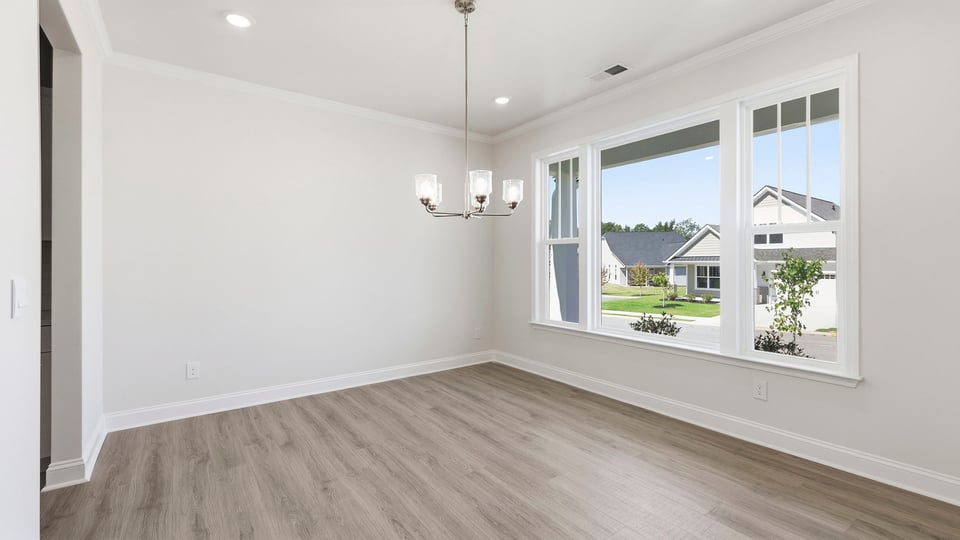 Flex room with windows.