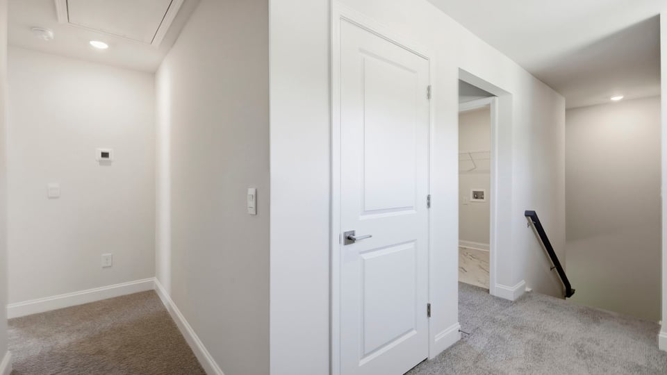 Hallway view with windows.