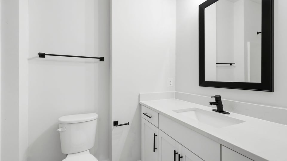 Bathroom with sink.