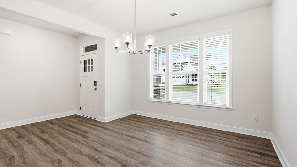 Dining room with window.