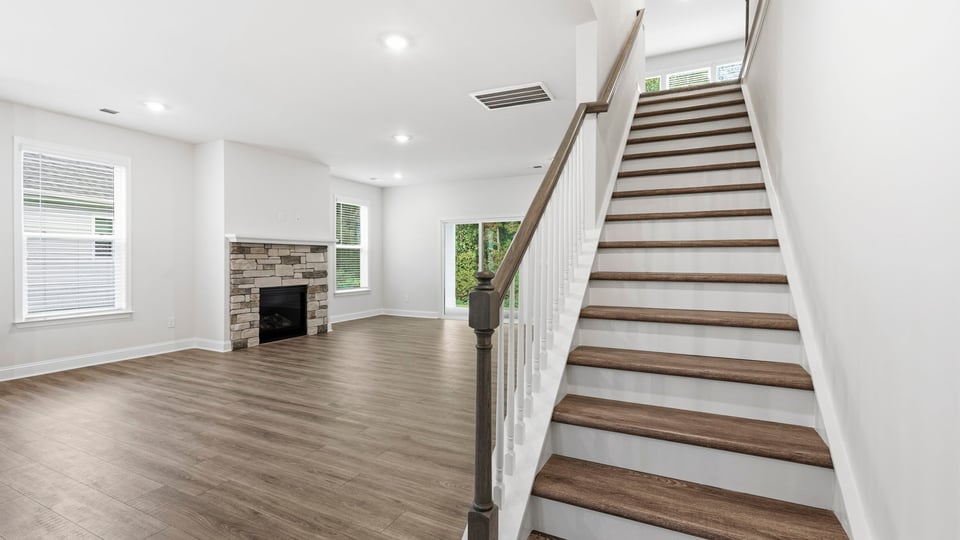 View of stairs to bedrooms.