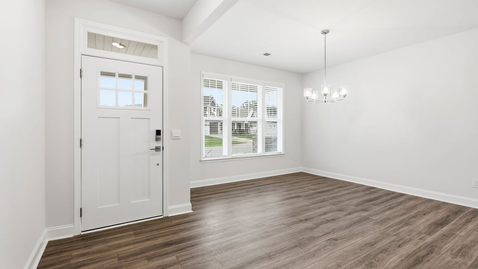 Dining room with window.