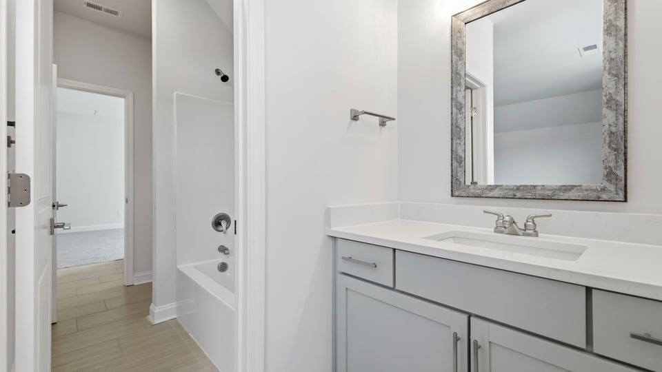 Bathroom with sink.