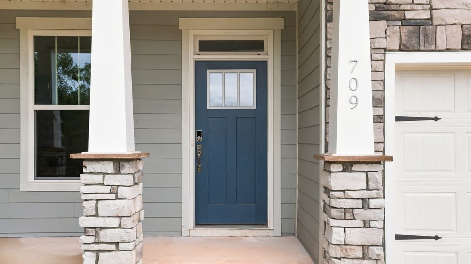 View of front door.