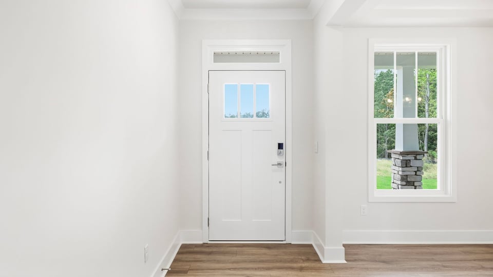 View of front door.