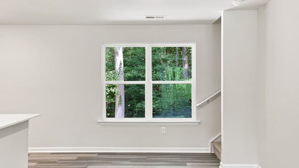 Living area with windows.
