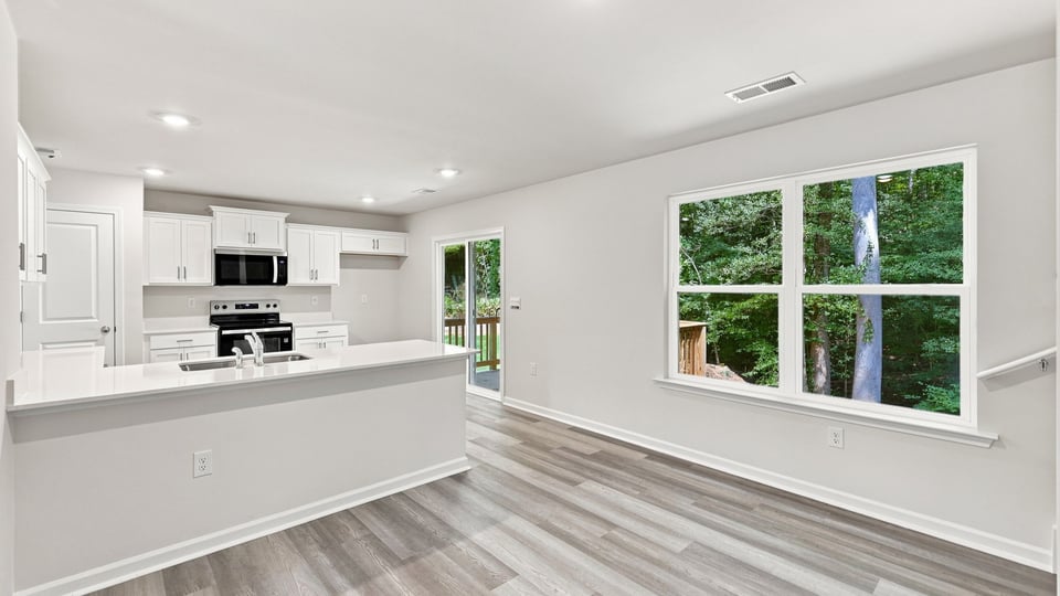 Living area with windows.