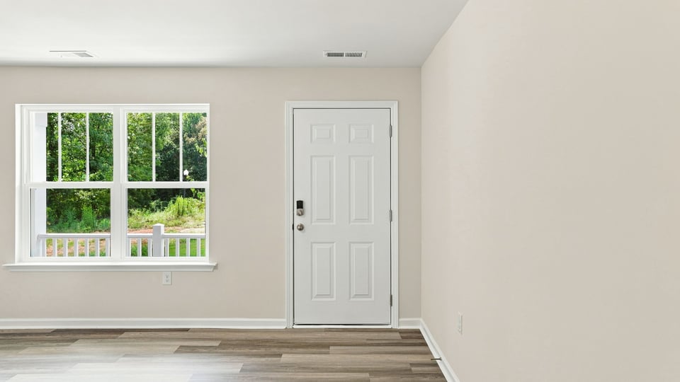 Living area with windows.