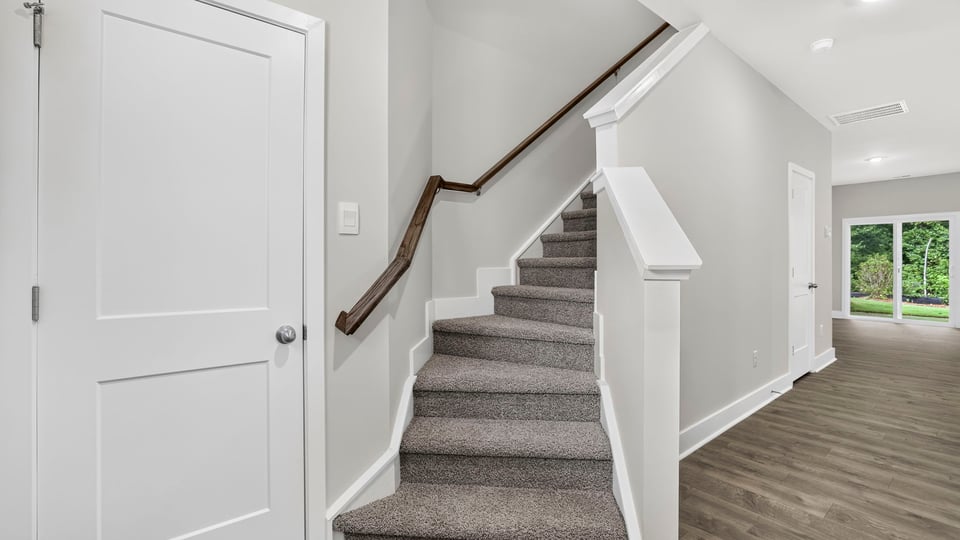 Hallway view of home.