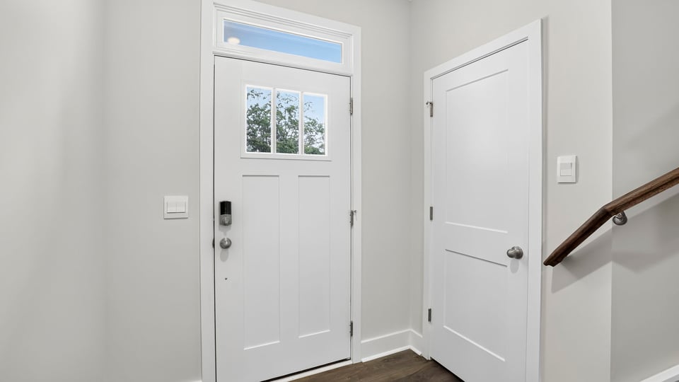View of front door.