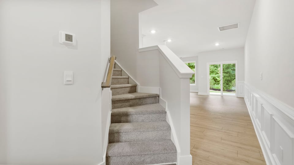 View of stairs to bedrooms.