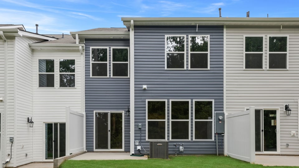 Back exterior of home.