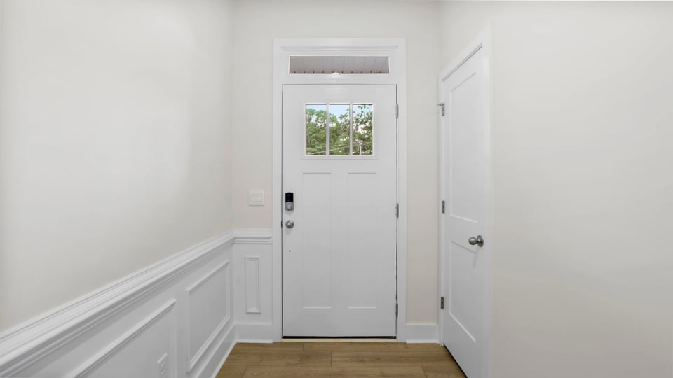 View of front door.