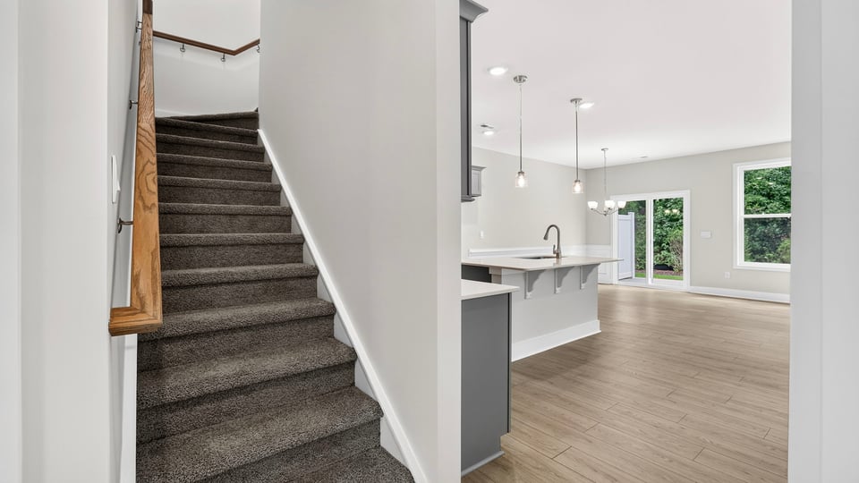 View of stairs to bedrooms.