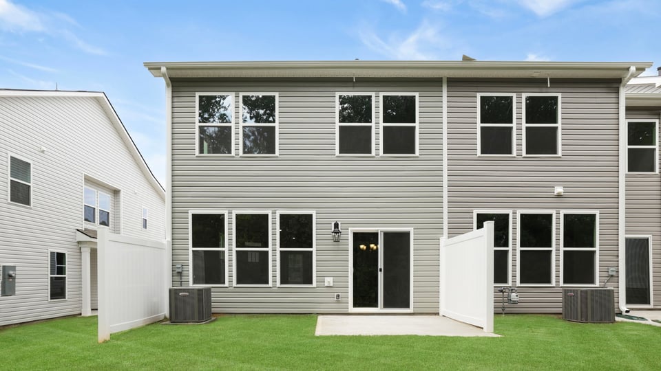 Back exterior of home.
