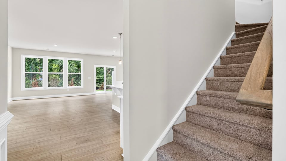 View of stairs to bedrooms.