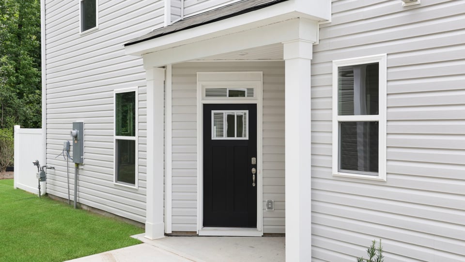 View of door into home.