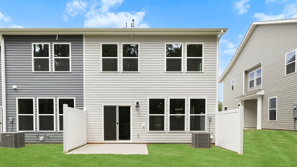 Back exterior of home.
