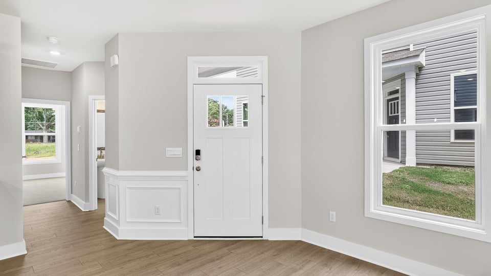 View of front door.