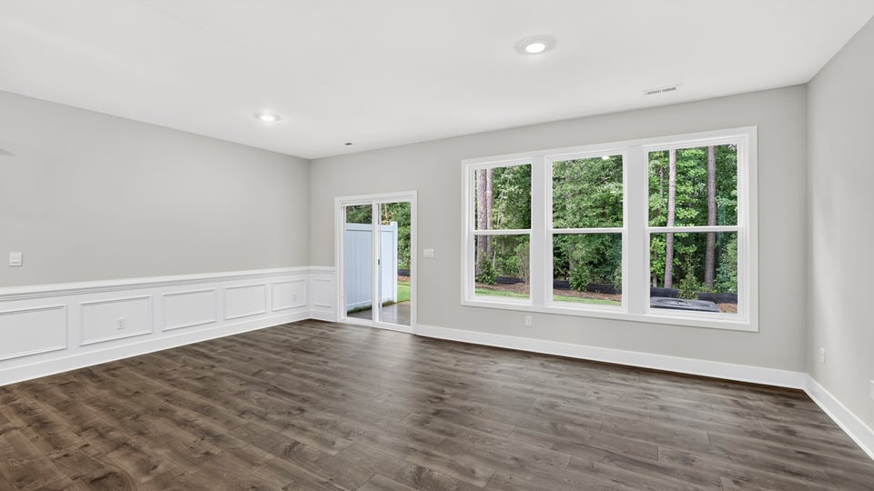 Living room with windows.