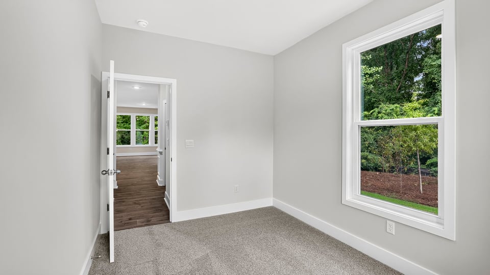 Office area with window.