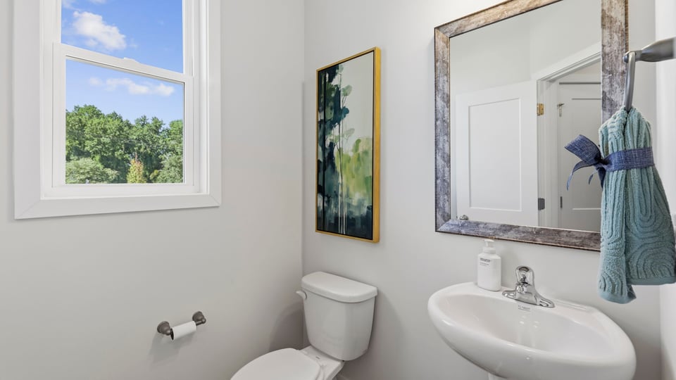 Half bathroom of home.