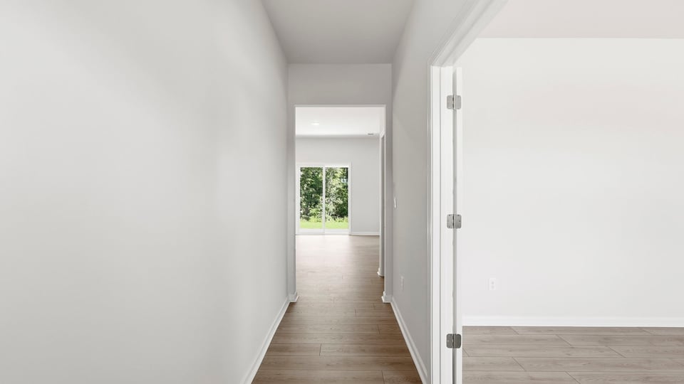Hallway into home.