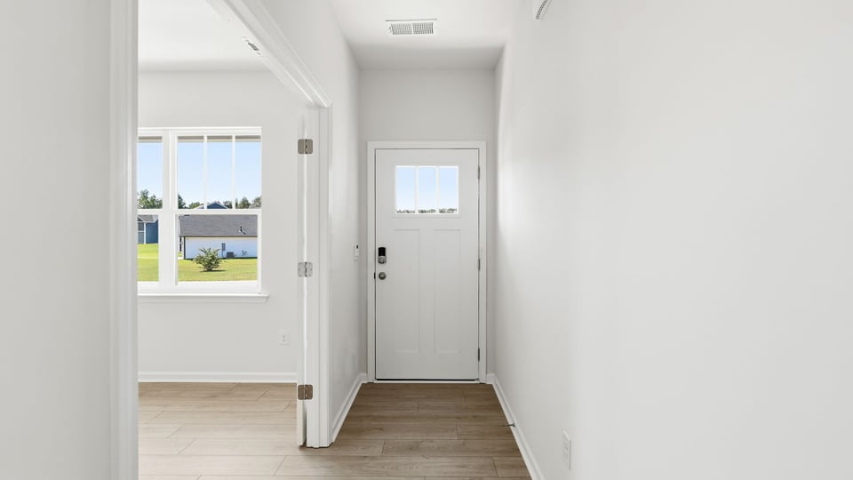 Hallway into home.