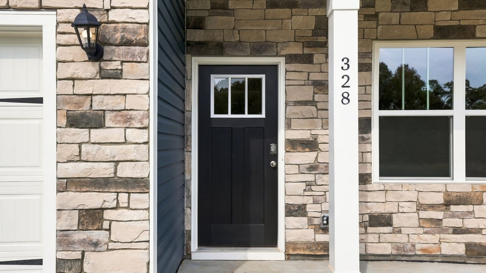 View of front door.