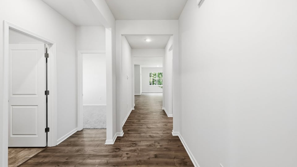 Hallway into home.