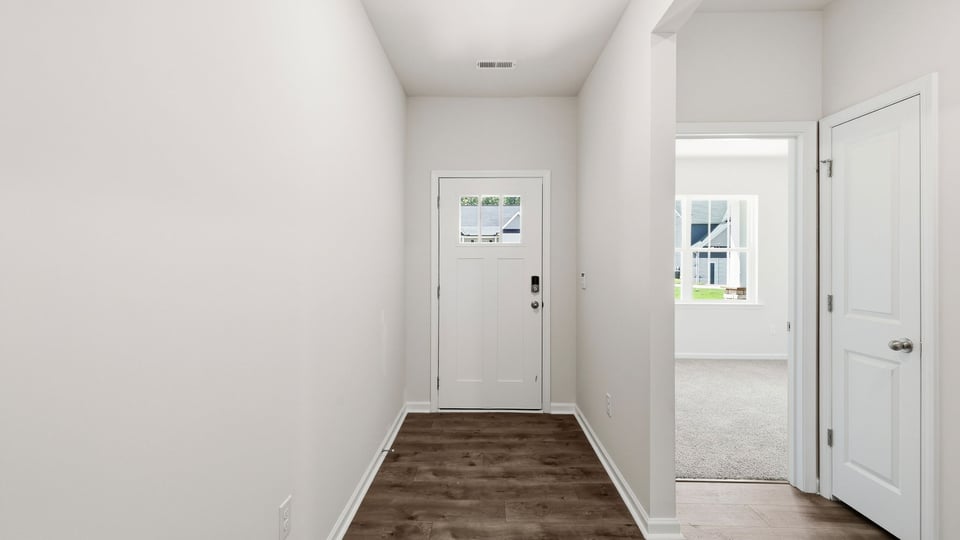 Hallway into home.