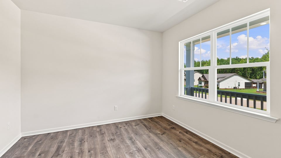 Flex room with windows.