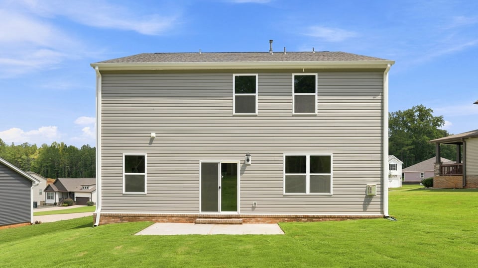 Back exterior of home.