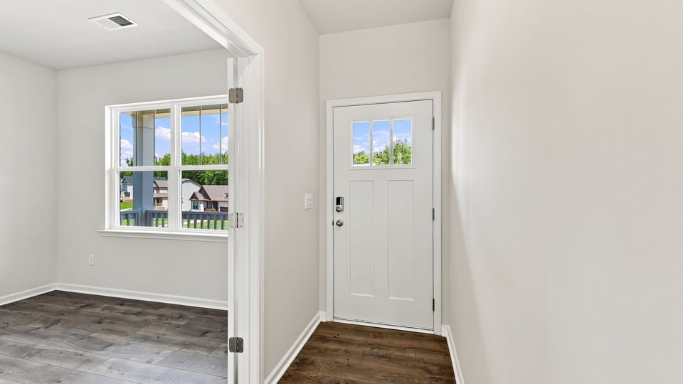 View of front door.