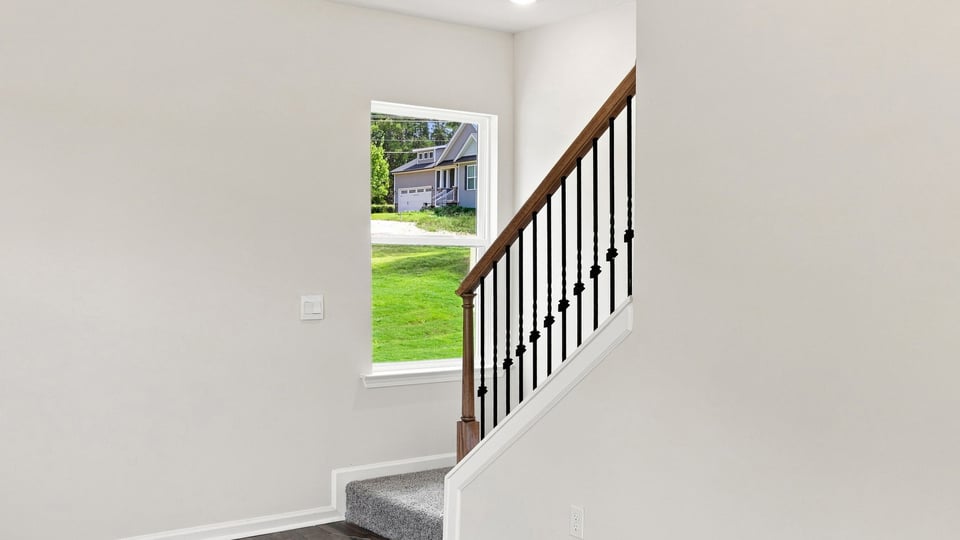 Stairs to second level.