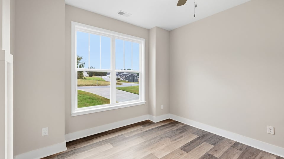 Flex room with windows.