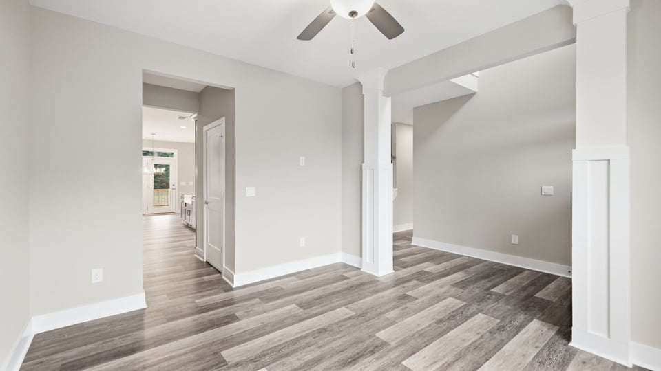 Flex room with windows.
