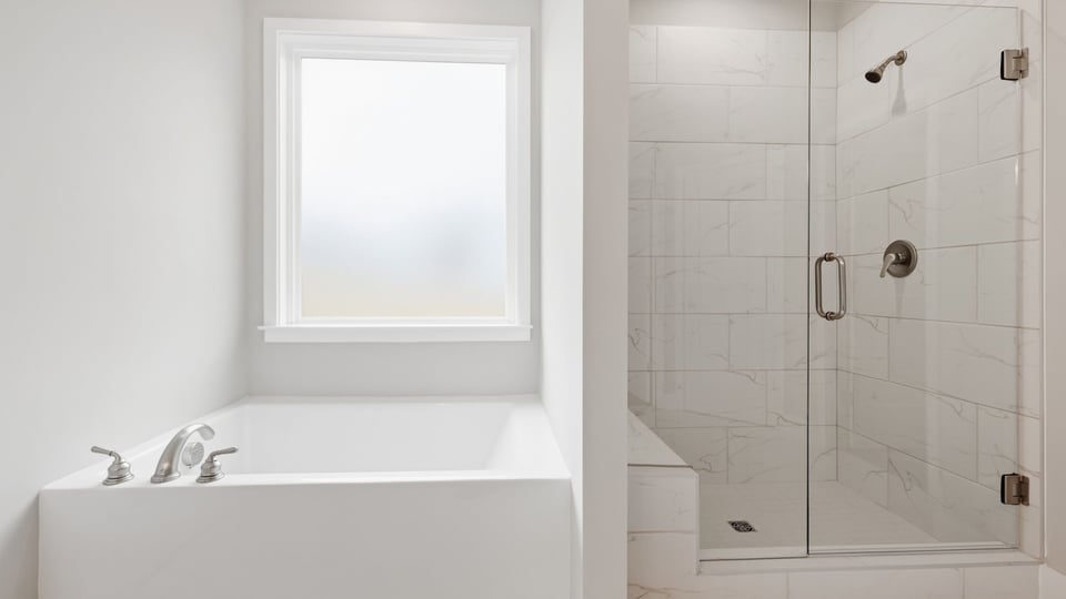 Bathroom with bathtub.