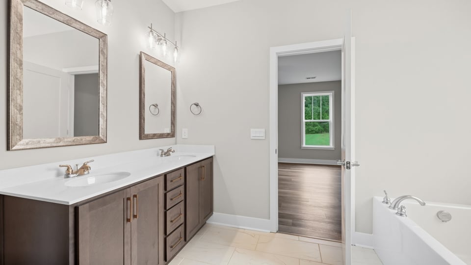 Bathroom with walk in closet.