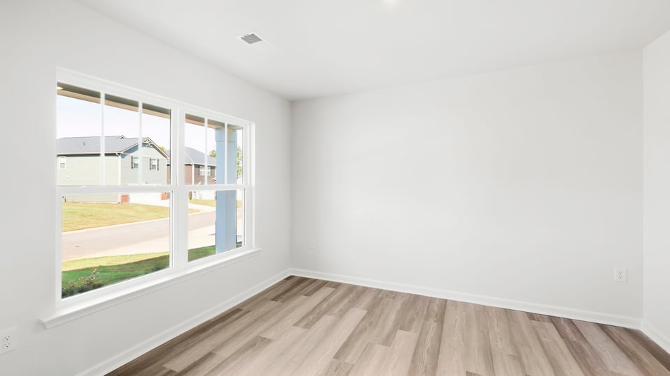 Flex room with windows.